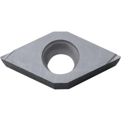 Kyocera DCGT11T304R-F KW10 Grade Uncoated Carbide Indexable Turning Insert For Back Boring, Copying, External Turning